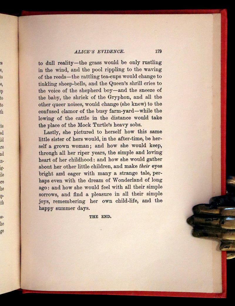 1899 Scarce Manhattan First Color Edition - Alice's Adventures in Wonderland by Lewis Carroll.