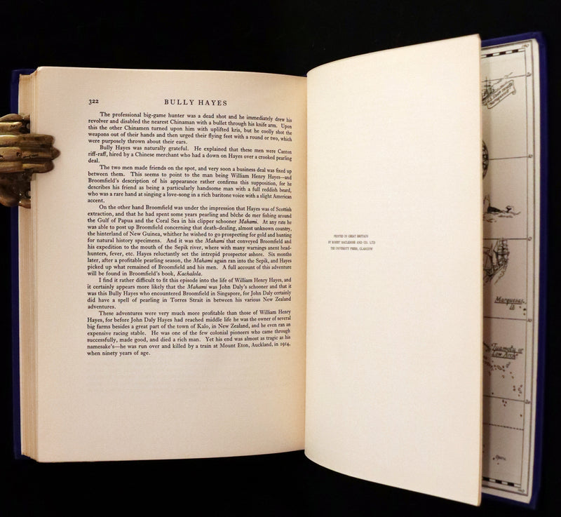 1931 Rare First Edition - Bully Hayes South Sea PIRATE by Basil Lubbock, Illustrated.