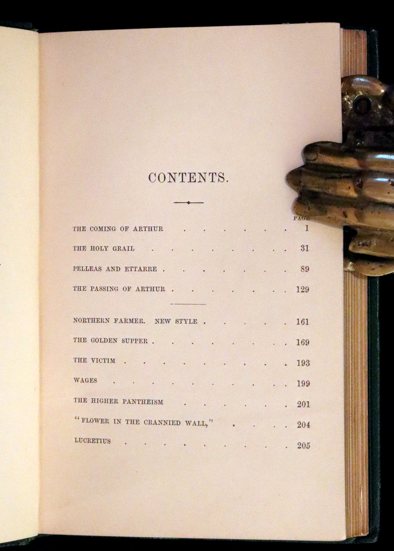 1870 Rare First Edition - Legend of King Arthur & The Holy Grail by Alfred Tennyson.