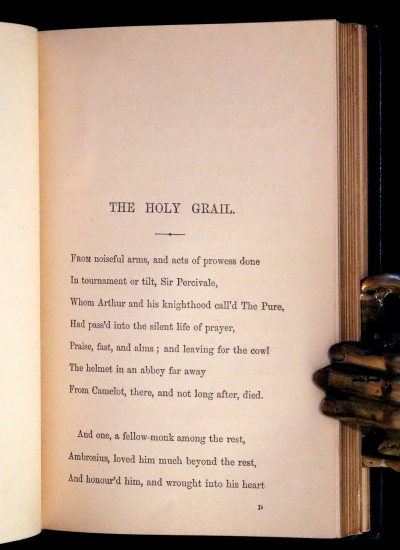 1870 Rare First Edition - Legend of King Arthur & The Holy Grail by Alfred Tennyson.