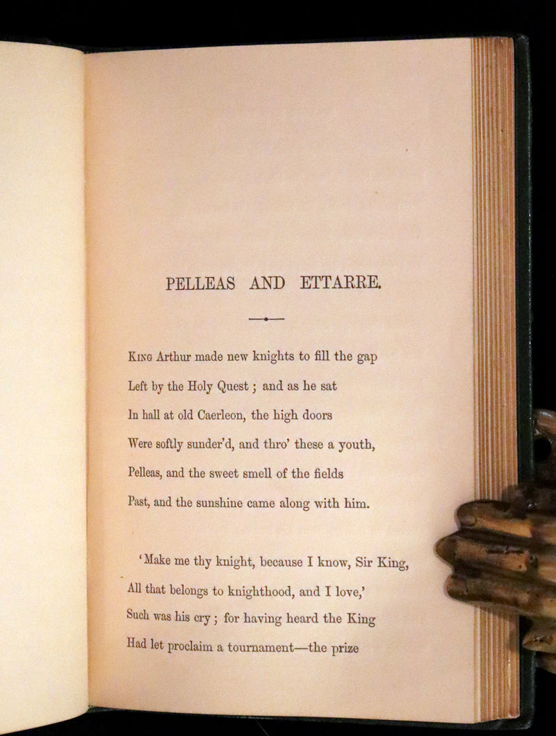 1870 Rare First Edition - Legend of King Arthur & The Holy Grail by Alfred Tennyson.
