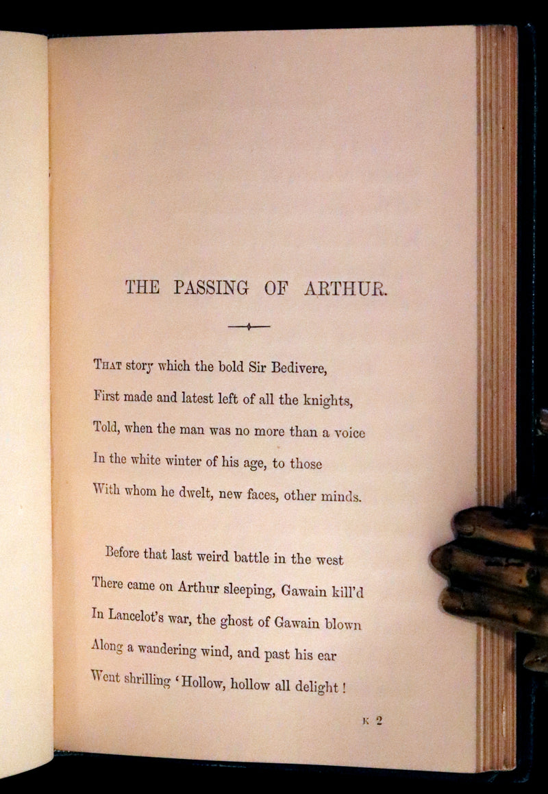 1870 Rare First Edition - Legend of King Arthur & The Holy Grail by Alfred Tennyson.