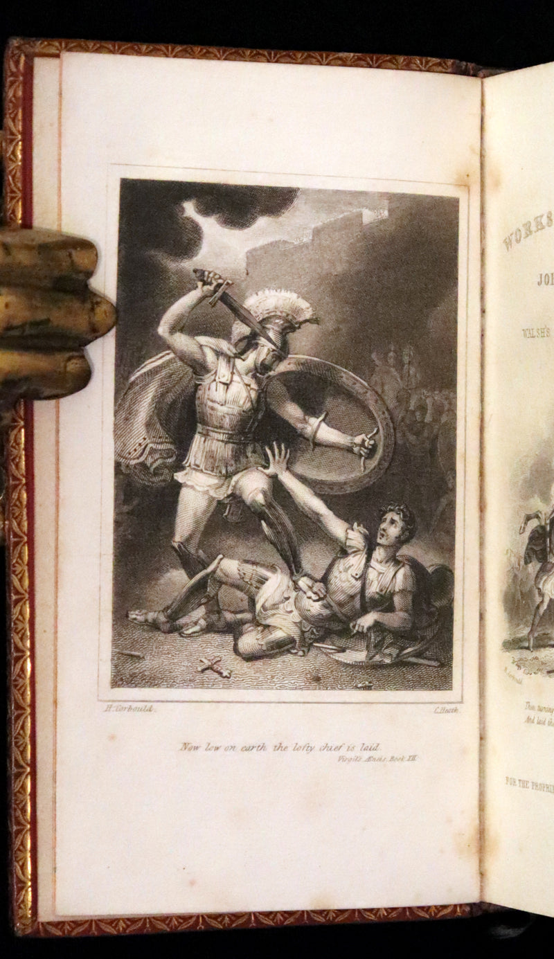 1825 Rare Book - The Works of Virgil Translated by Dryden with Walsh's Life of the Author. Georgics, Aeneis, etc.