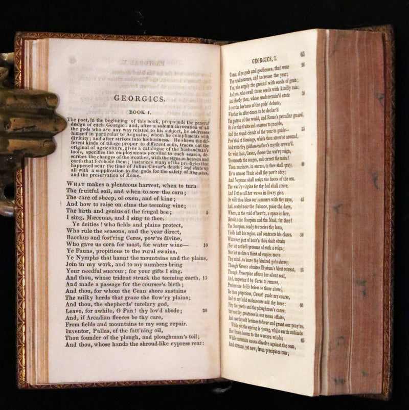 1825 Rare Book - The Works of Virgil Translated by Dryden with Walsh's Life of the Author. Georgics, Aeneis, etc.