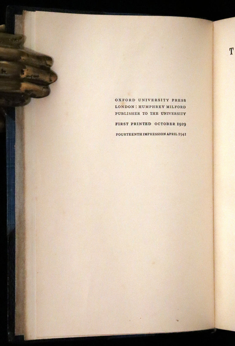 1941 Rare Book - The Testament of Beauty by Robert Bridges.