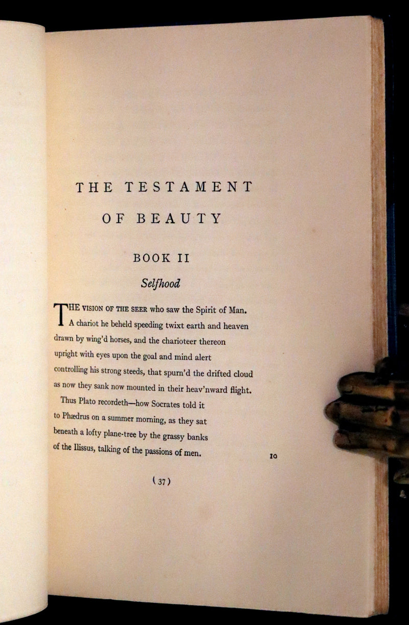 1941 Rare Book - The Testament of Beauty by Robert Bridges.