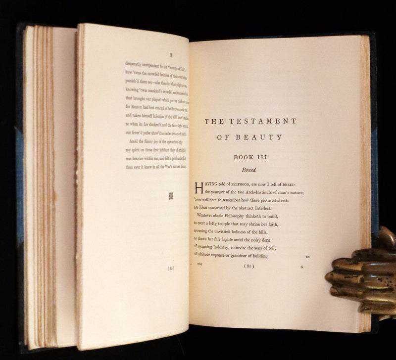 1941 Rare Book - The Testament of Beauty by Robert Bridges.