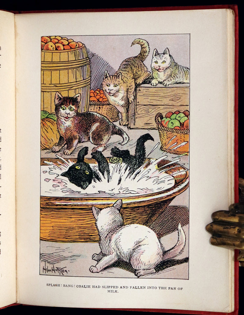 1908 Scarce First Edition - Cats and Kitts by Frances Trego Montgomery illustrated by Hugo Von Hofsten.