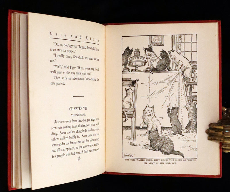 1908 Scarce First Edition - Cats and Kitts by Frances Trego Montgomery illustrated by Hugo Von Hofsten.