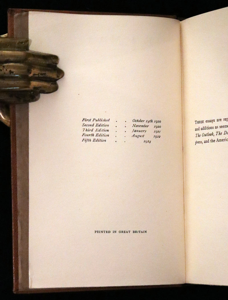 1924 Scarce First DELUXE Edition - If I May & The Day's Play by A. A. Milne (Winnie the Pooh's author).