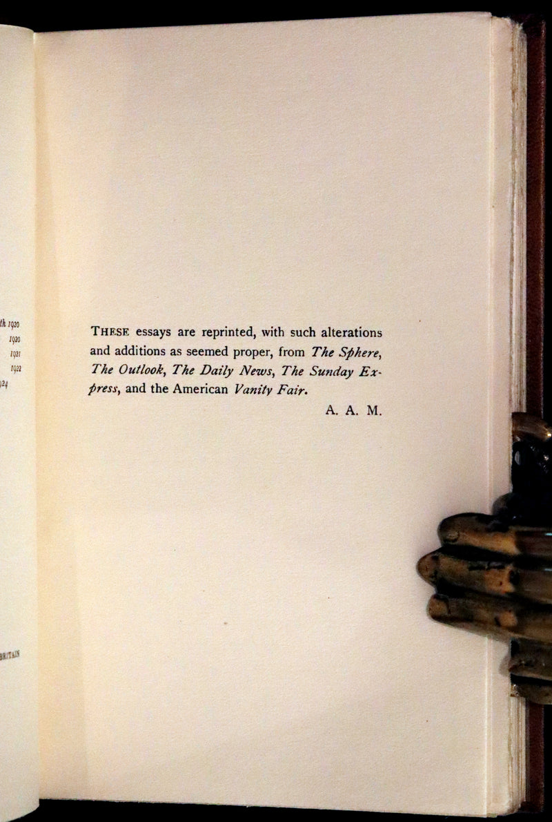 1924 Scarce First DELUXE Edition - If I May & The Day's Play by A. A. Milne (Winnie the Pooh's author).