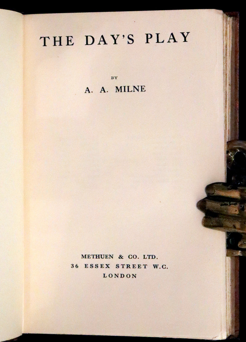 1924 Scarce First DELUXE Edition - If I May & The Day's Play by A. A. Milne (Winnie the Pooh's author).