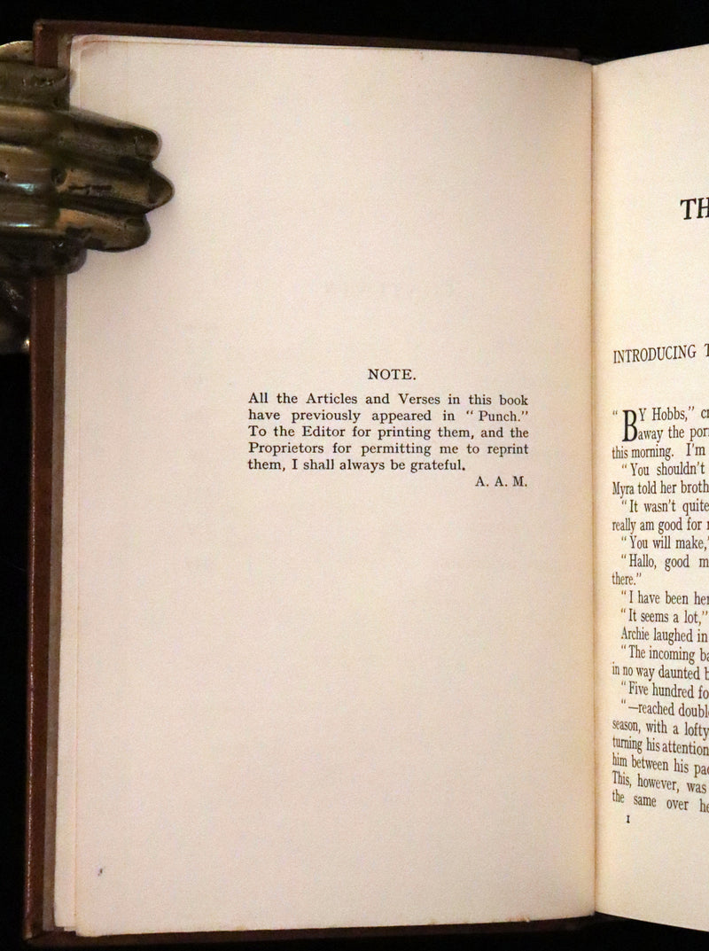 1924 Scarce First DELUXE Edition - If I May & The Day's Play by A. A. Milne (Winnie the Pooh's author).
