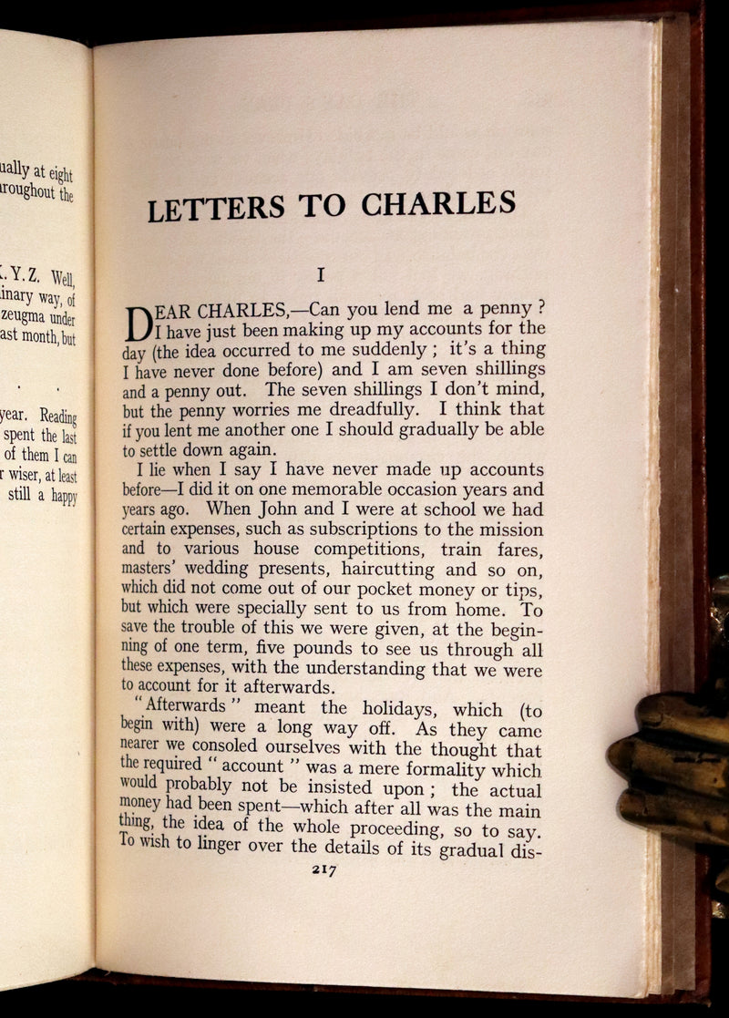 1924 Scarce First DELUXE Edition - If I May & The Day's Play by A. A. Milne (Winnie the Pooh's author).