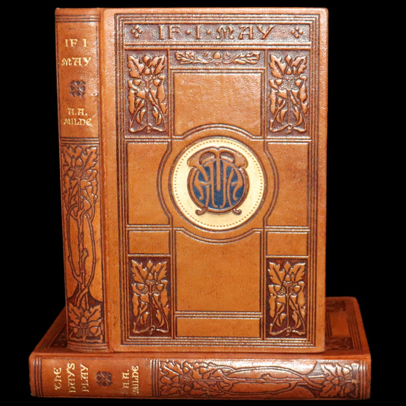 1924 Scarce First DELUXE Edition - If I May & The Day's Play by A. A. Milne (Winnie the Pooh's author).