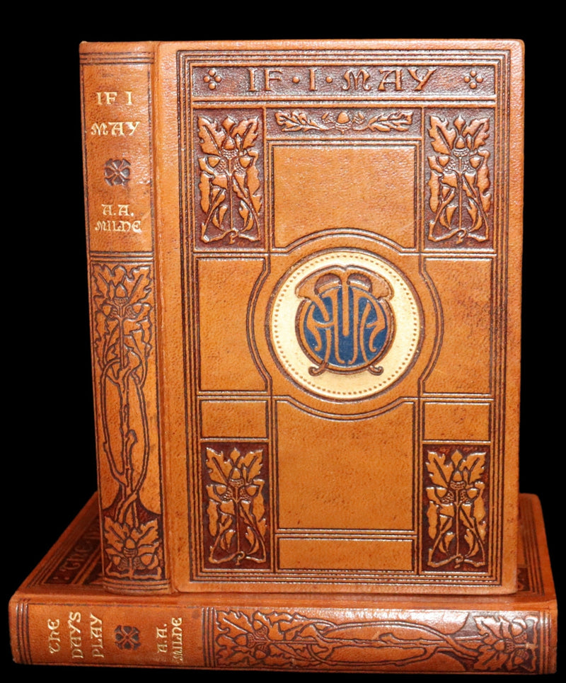 1924 Scarce First DELUXE Edition - If I May & The Day's Play by A. A. Milne (Winnie the Pooh's author).