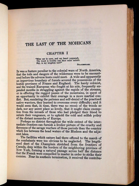 1939 Rare Book - The Last of the Mohicans illustrated by N. C. Wyeth.