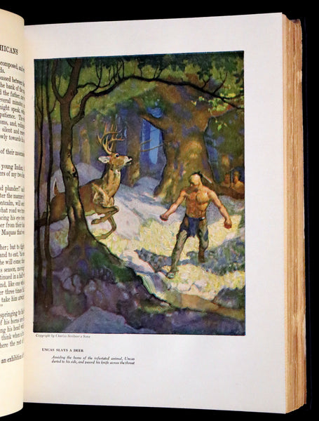 1939 Rare Book - The Last of the Mohicans illustrated by N. C. Wyeth.