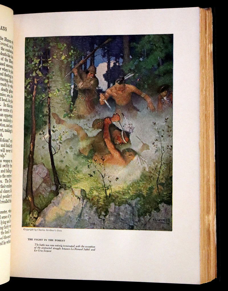 1939 Rare Book - The Last of the Mohicans illustrated by N. C. Wyeth.