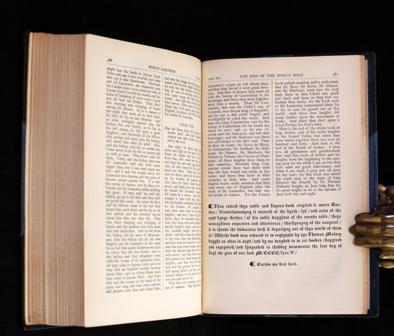 1901 Rare Book bound by Hatchards - Le Morte Darthur, King Arthur and of His Noble Knights of the Round Table.