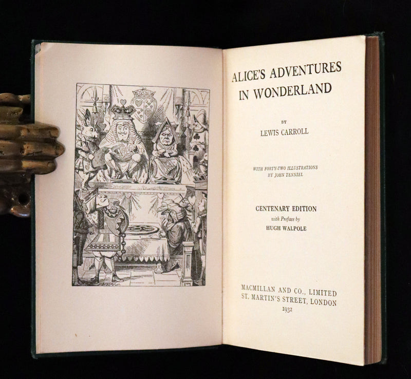 1932 Rare Centenary Edition - Alice's Adventures in Wonderland by Lewis Carroll.