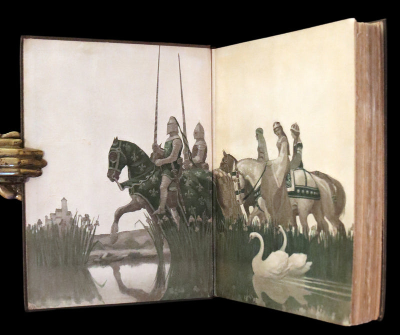 1917 Scarce First Edition - The Boy's King Arthur and His Knights of the Round Table illustrated by N. C. Wyeth.