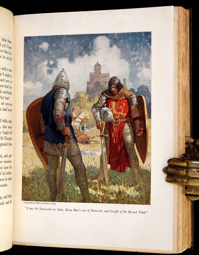 1917 Scarce First Edition - The Boy's King Arthur and His Knights of the Round Table illustrated by N. C. Wyeth.