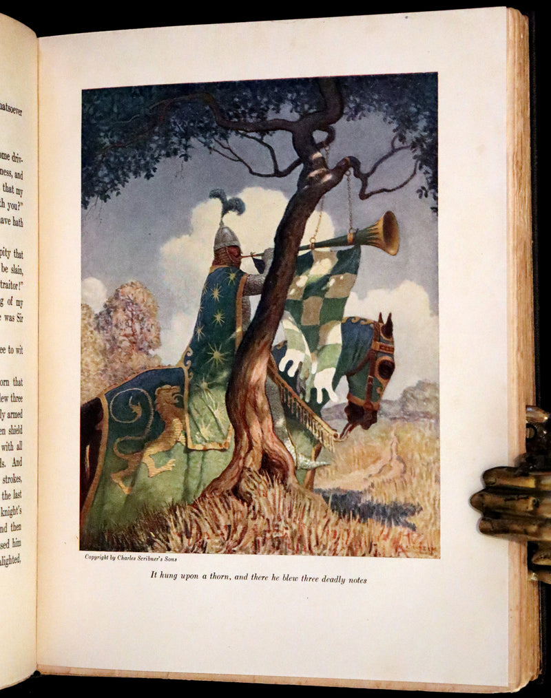 1917 Scarce First Edition - The Boy's King Arthur and His Knights of the Round Table illustrated by N. C. Wyeth.