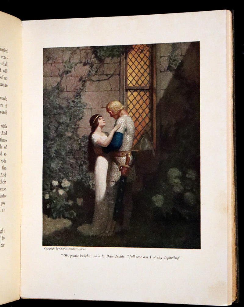 1917 Scarce First Edition - The Boy's King Arthur and His Knights of the Round Table illustrated by N. C. Wyeth.