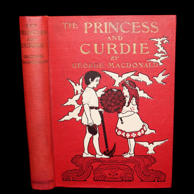 1908 Rare Book - The Princess and Curdie by George Macdonald illustrated by Maria L. Kirk.