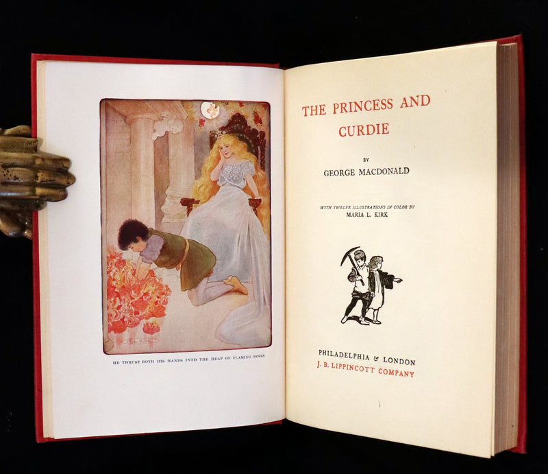 1908 Rare Book - The Princess and Curdie by George Macdonald illustrated by Maria L. Kirk.