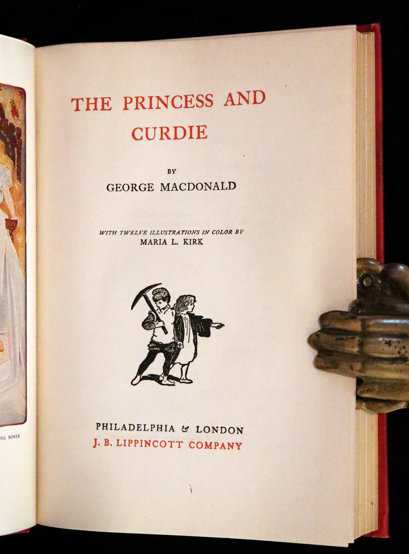 1908 Rare Book - The Princess and Curdie by George Macdonald illustrated by Maria L. Kirk.