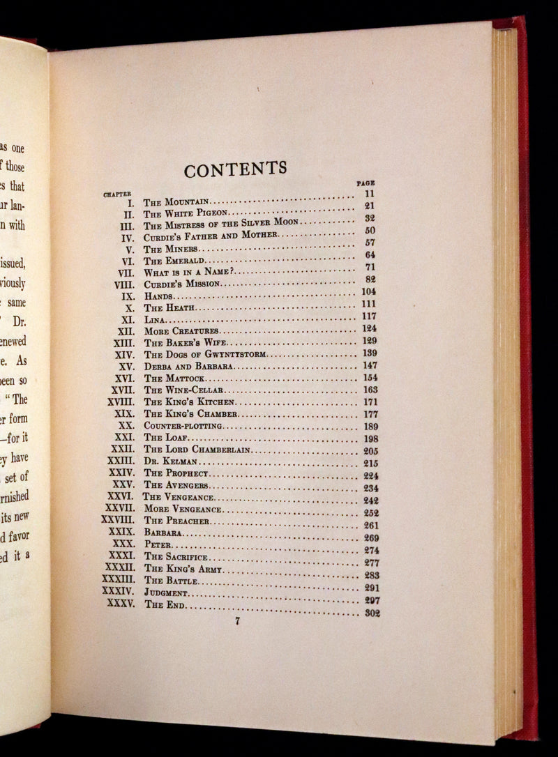 1908 Rare Book - The Princess and Curdie by George Macdonald illustrated by Maria L. Kirk.