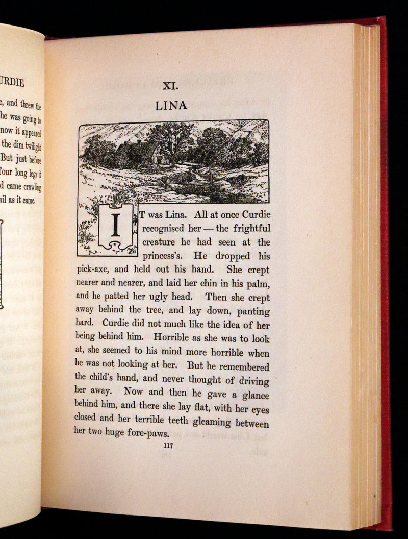 1908 Rare Book - The Princess and Curdie by George Macdonald illustrated by Maria L. Kirk.