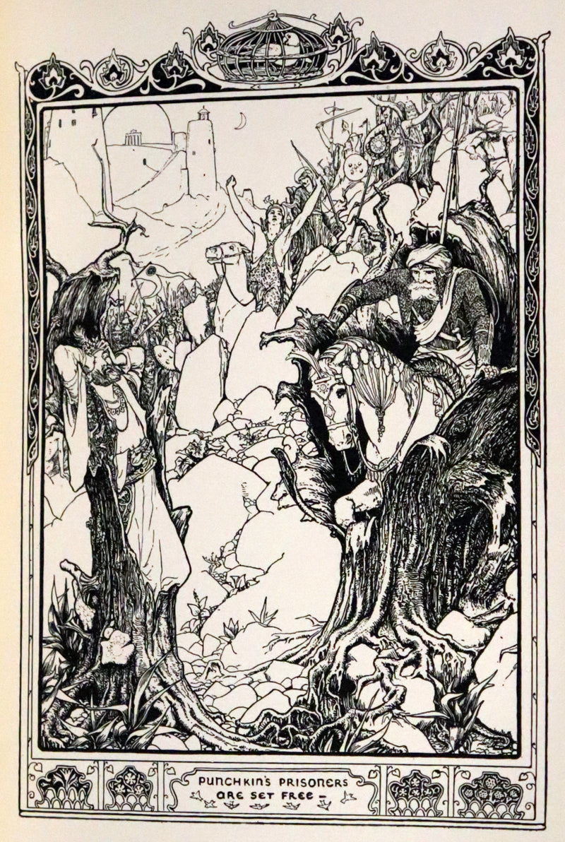 1892 Rare First Edition - INDIAN Fairy Tales by Joseph Jacobs illustrated by John D. Batten.