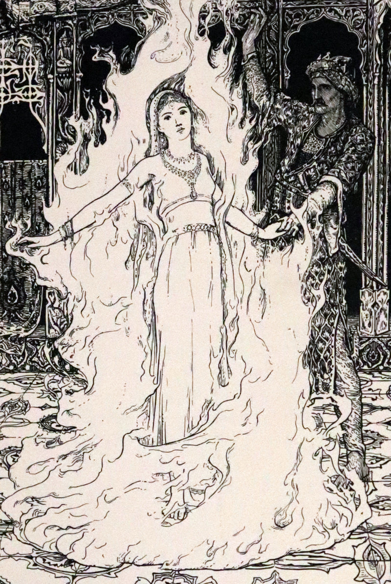 1892 Rare First Edition - INDIAN Fairy Tales by Joseph Jacobs illustrated by John D. Batten.