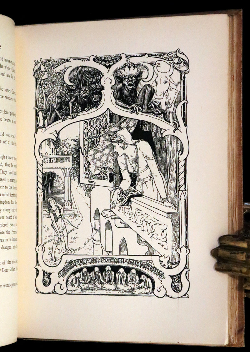 1892 Rare First Edition - INDIAN Fairy Tales by Joseph Jacobs illustrated by John D. Batten.