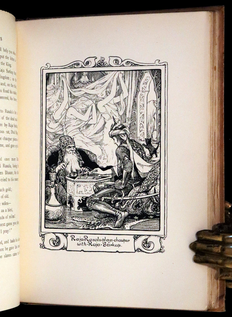 1892 Rare First Edition - INDIAN Fairy Tales by Joseph Jacobs illustrated by John D. Batten.