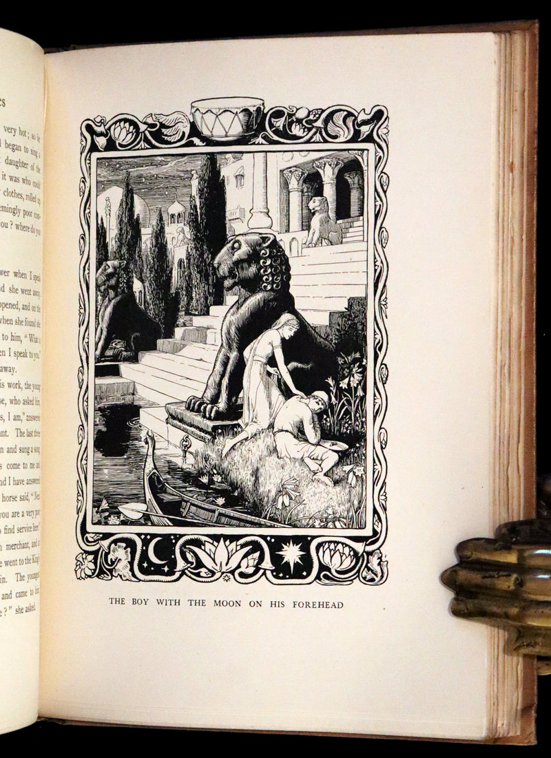 1892 Rare First Edition - INDIAN Fairy Tales by Joseph Jacobs illustrated by John D. Batten.