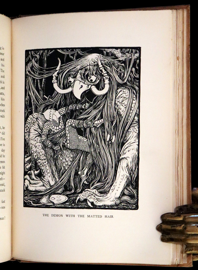 1892 Rare First Edition - INDIAN Fairy Tales by Joseph Jacobs illustrated by John D. Batten.