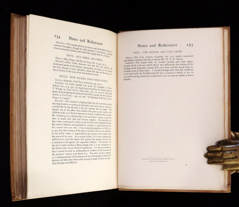 1892 Rare First Edition - INDIAN Fairy Tales by Joseph Jacobs illustrated by John D. Batten.