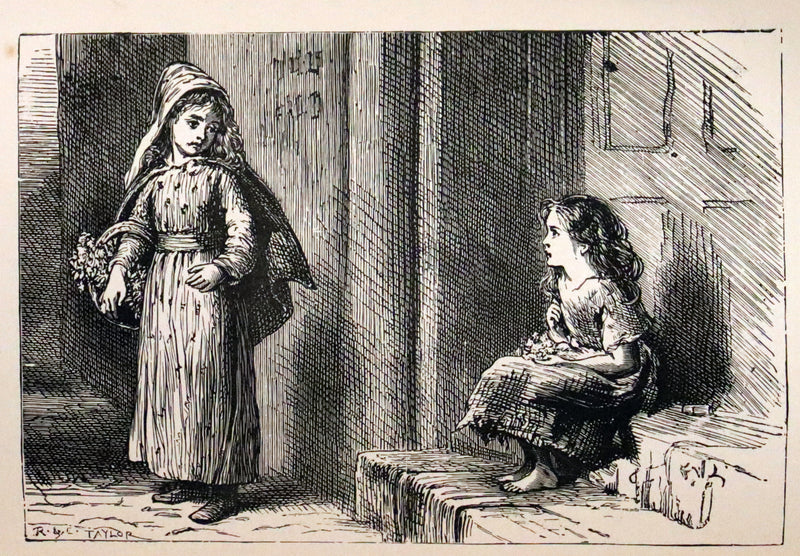 1860 Rare Victorian Book - The LAMPLIGHTER by Maria Susanna Cummins. Illustrated.