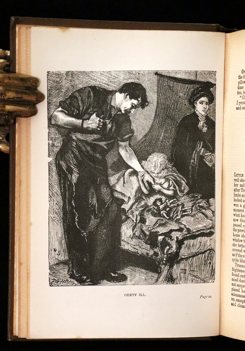 1860 Rare Victorian Book - The LAMPLIGHTER by Maria Susanna Cummins. Illustrated.