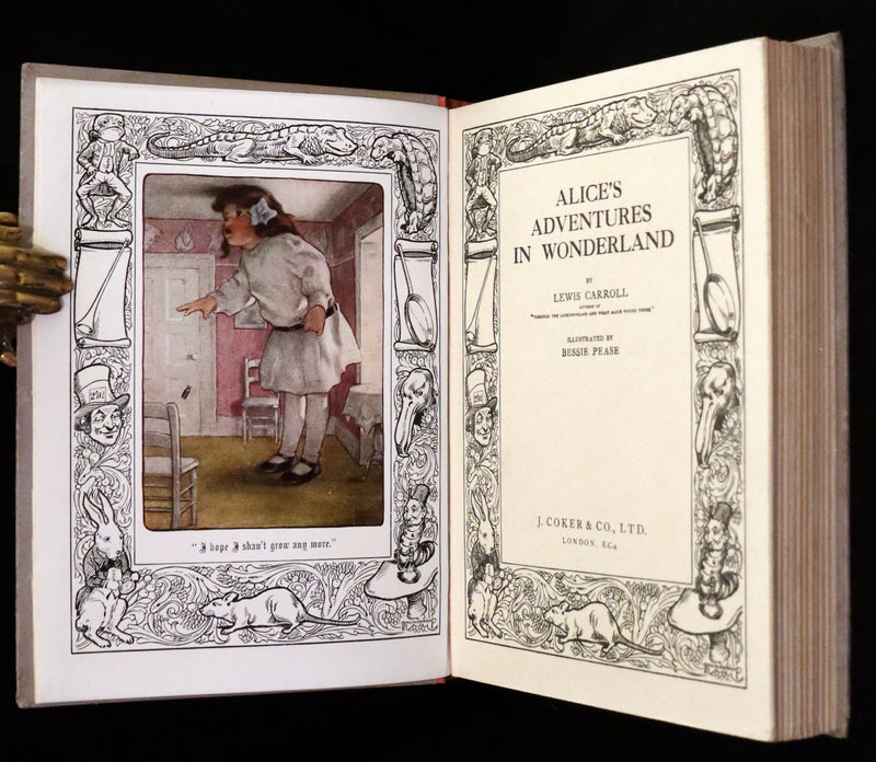 1930 Rare Book - Alice's Adventures in Wonderland Illustrated by Bessie Pease Gutmann.