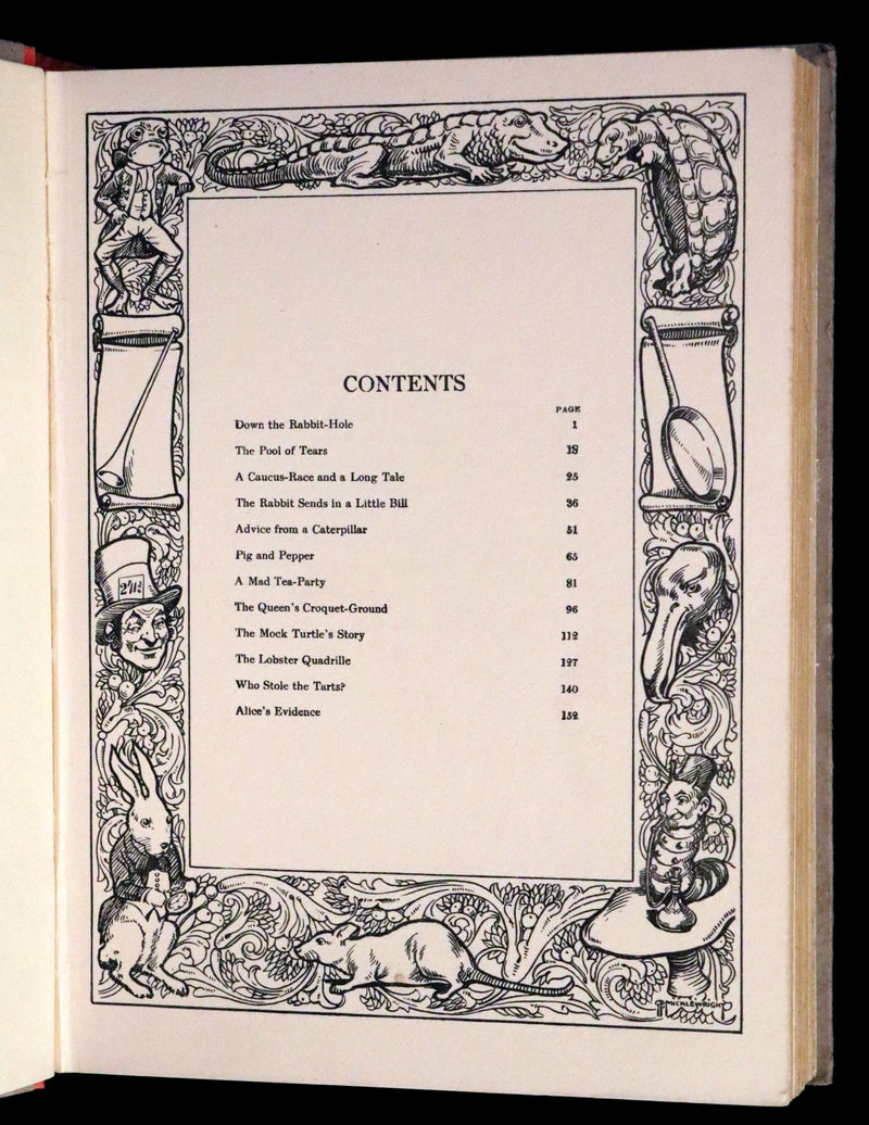 1930 Rare Book - Alice's Adventures in Wonderland Illustrated by Bessie Pease Gutmann.