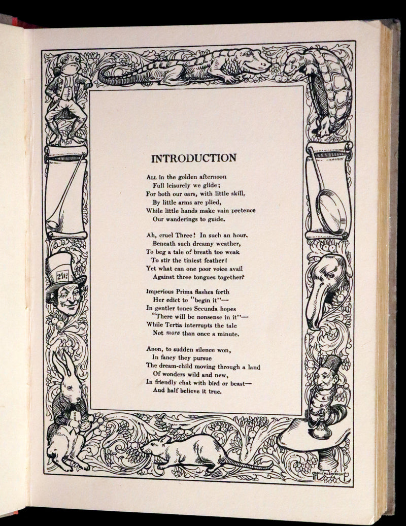 1930 Rare Book - Alice's Adventures in Wonderland Illustrated by Bessie Pease Gutmann.