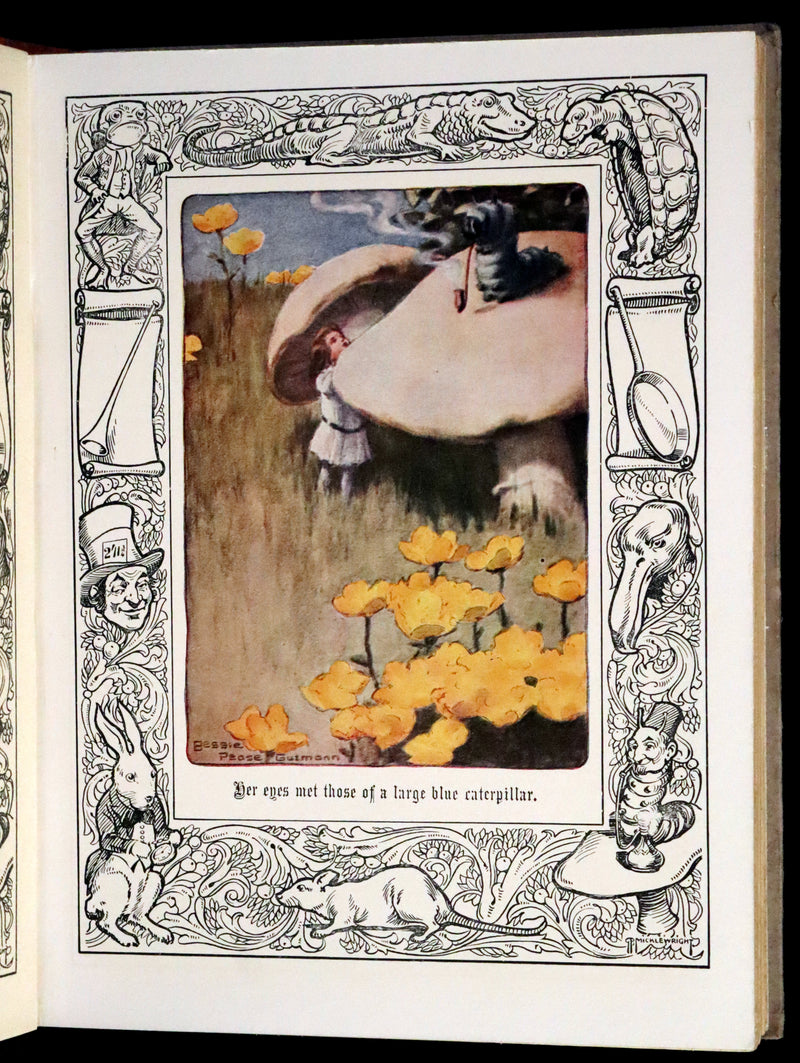 1930 Rare Book - Alice's Adventures in Wonderland Illustrated by Bessie Pease Gutmann.