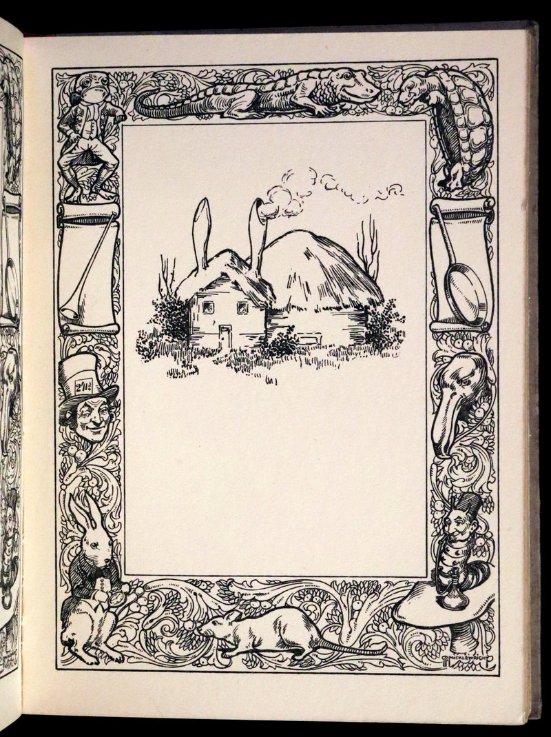 1930 Rare Book - Alice's Adventures in Wonderland Illustrated by Bessie Pease Gutmann.