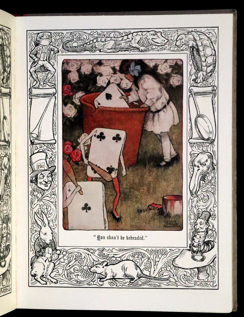 1930 Rare Book - Alice's Adventures in Wonderland Illustrated by Bessie Pease Gutmann.