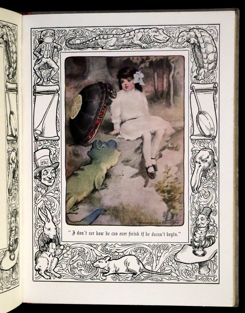 1930 Rare Book - Alice's Adventures in Wonderland Illustrated by Bessie Pease Gutmann.